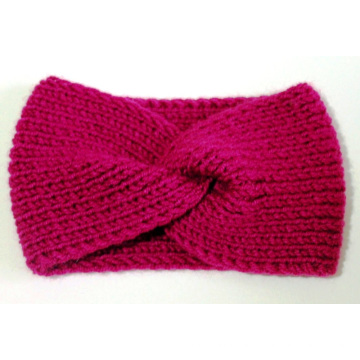 Hand Knit Headband Turbante Oído Calentador Headwear Twist Hair Band